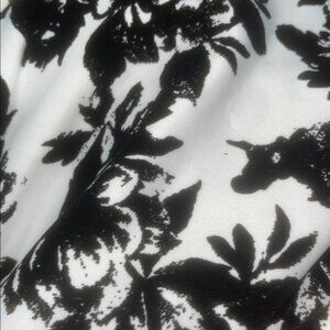Faith&Joy Black and White Floral A-Line Skirt